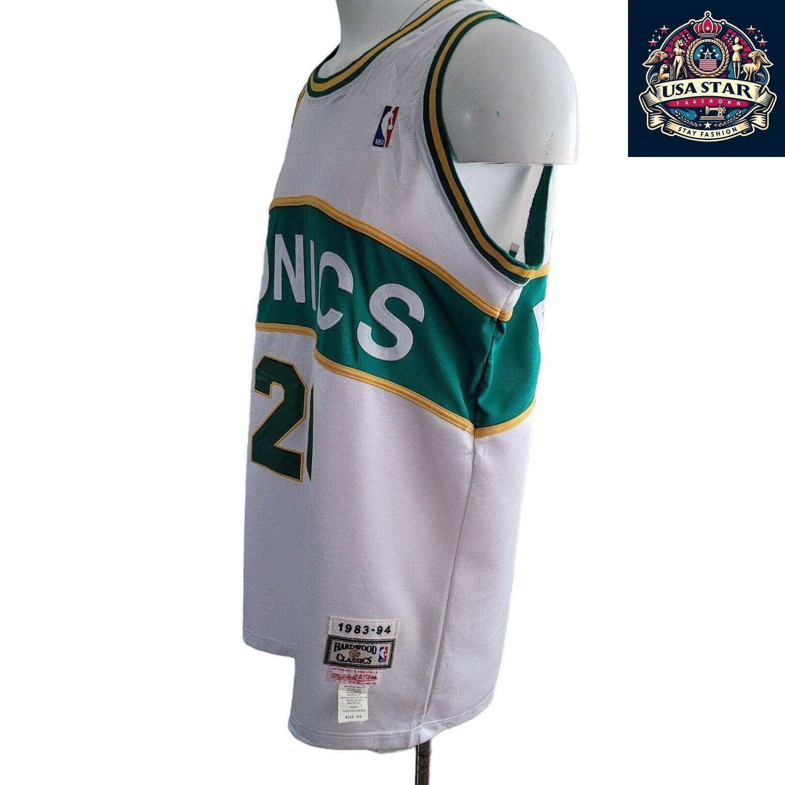 Mitchell Ness Gary Payton Jersey 20 Seattle SuperSonics 1983 - 94 Size 54 Made in USA - USASTARFASHION