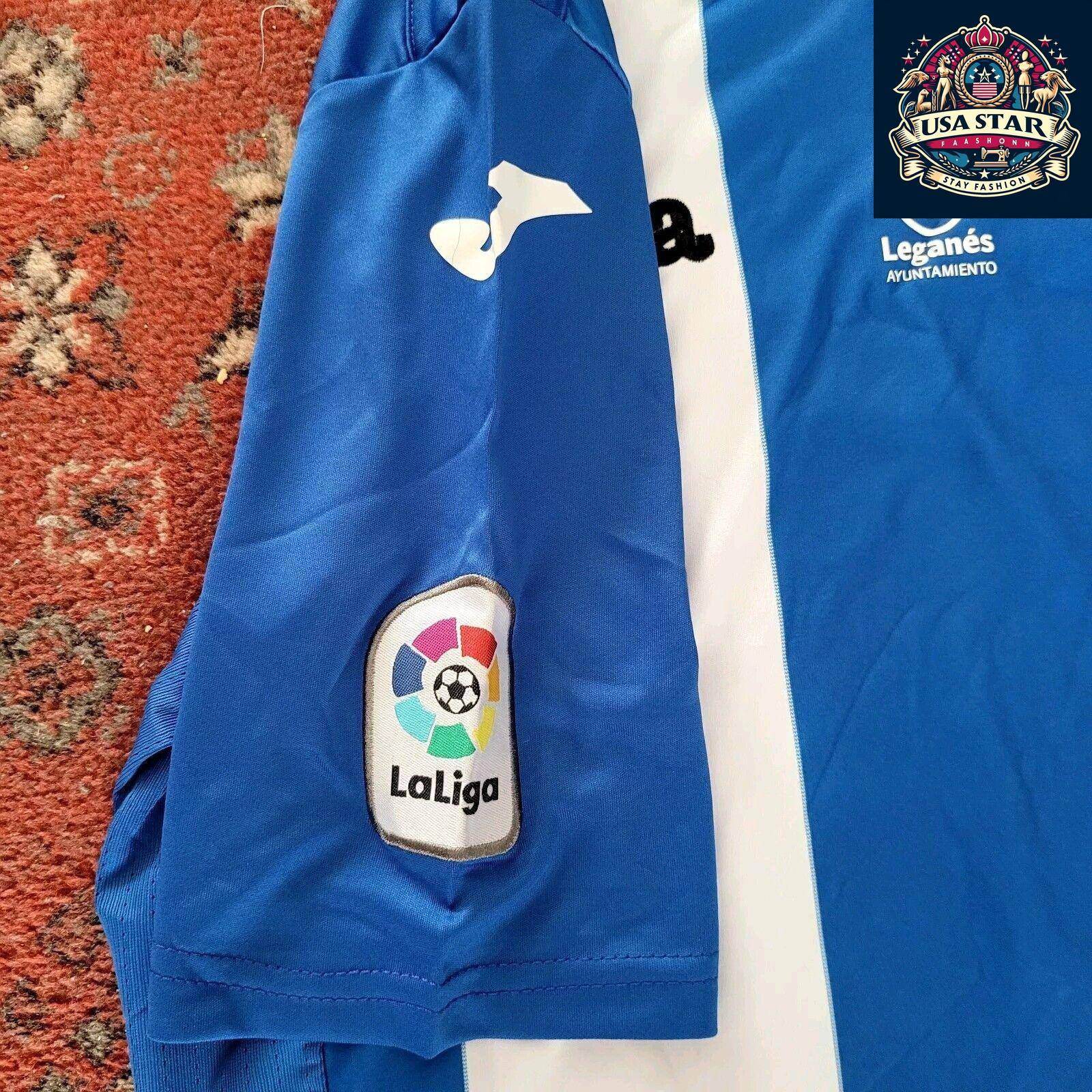Official Leganés Football Shirt Size M - New With Tags, Premium Joma Fabric, LaLiga Design - USASTARFASHION
