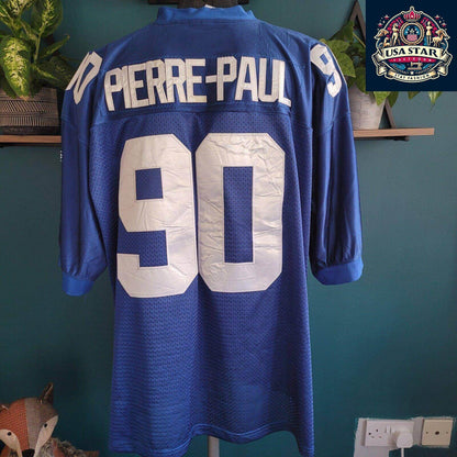 New York Giants Pierre-Paul 90 Stitched XXL Reebok Jersey - Authentic NFL Team Apparel - USASTARFASHION