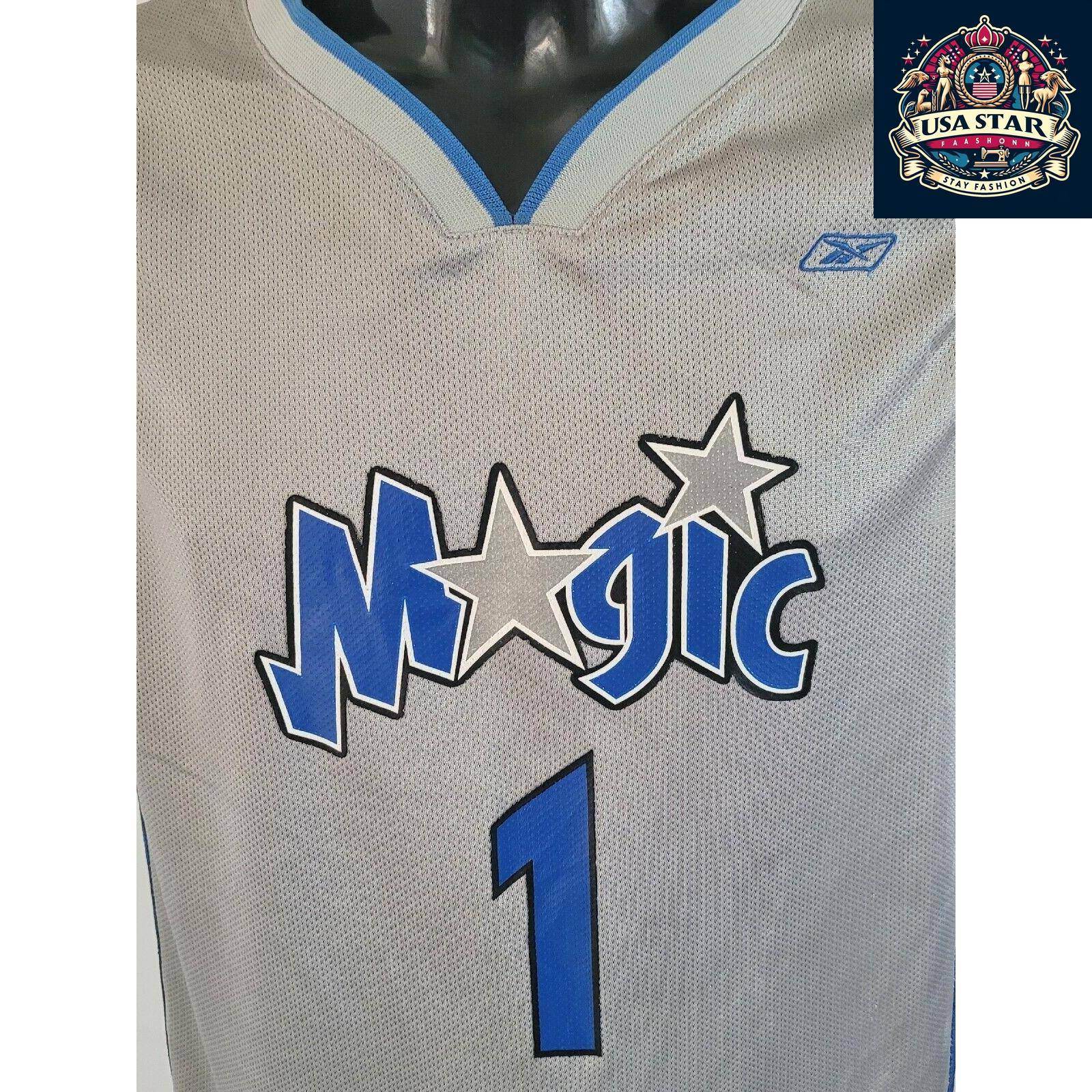Reebok Authentic Orlando Magic Youth Jersey Tracy McGrady #1 Size L (14-16) - Grade A Condition - USASTARFASHION