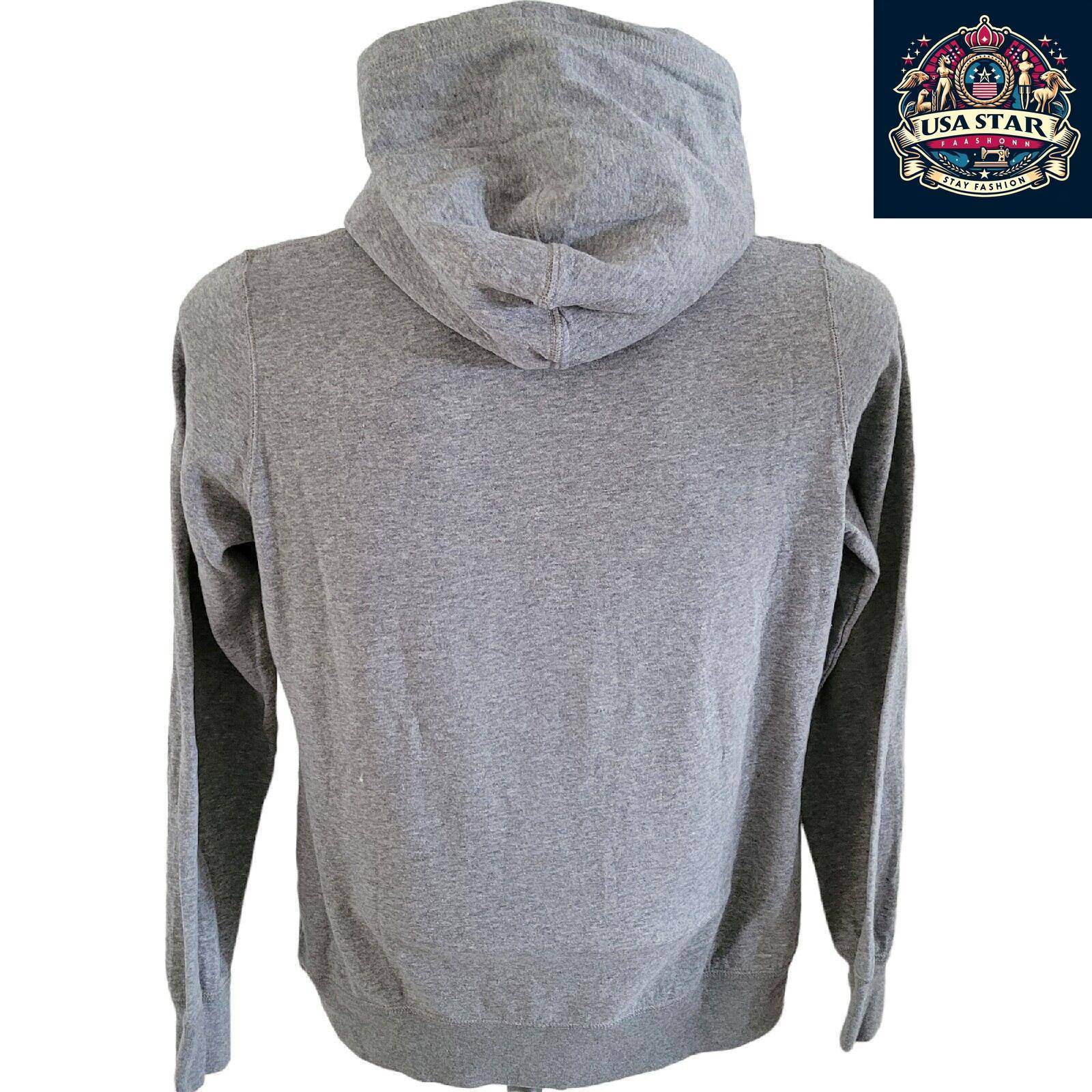 Nike Women's Hoodie - Cozy Large Pullover in Grey, Breathable Cotton, Stylish Logo - USASTARFASHION