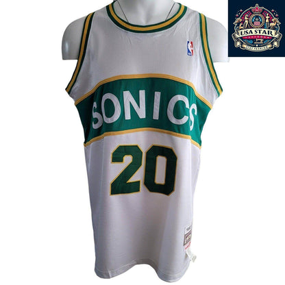 Mitchell Ness Gary Payton Jersey 20 Seattle SuperSonics 1983 - 94 Size 54 Made in USA - USASTARFASHION