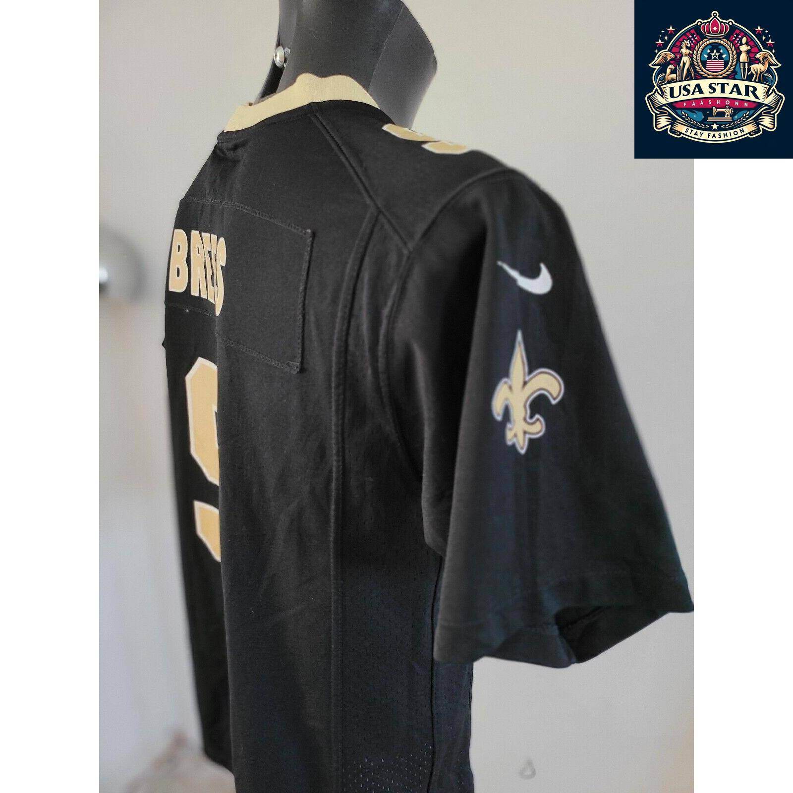 Drew Brees 9 New Orleans Saints Youth Jersey Shirt in Brown – Nike Durable Activewear for Kids - USASTARFASHION