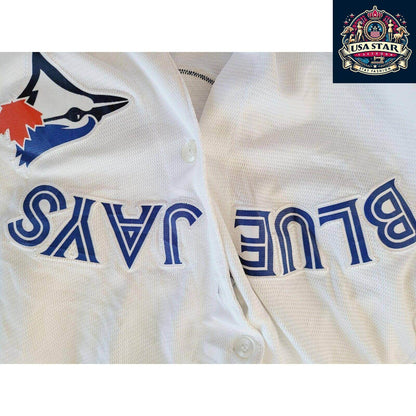 Majestic Vintage Toronto Blue Jays Youth Jersey Martin #55 - Classic Design, Comfortable Fit - USASTARFASHION