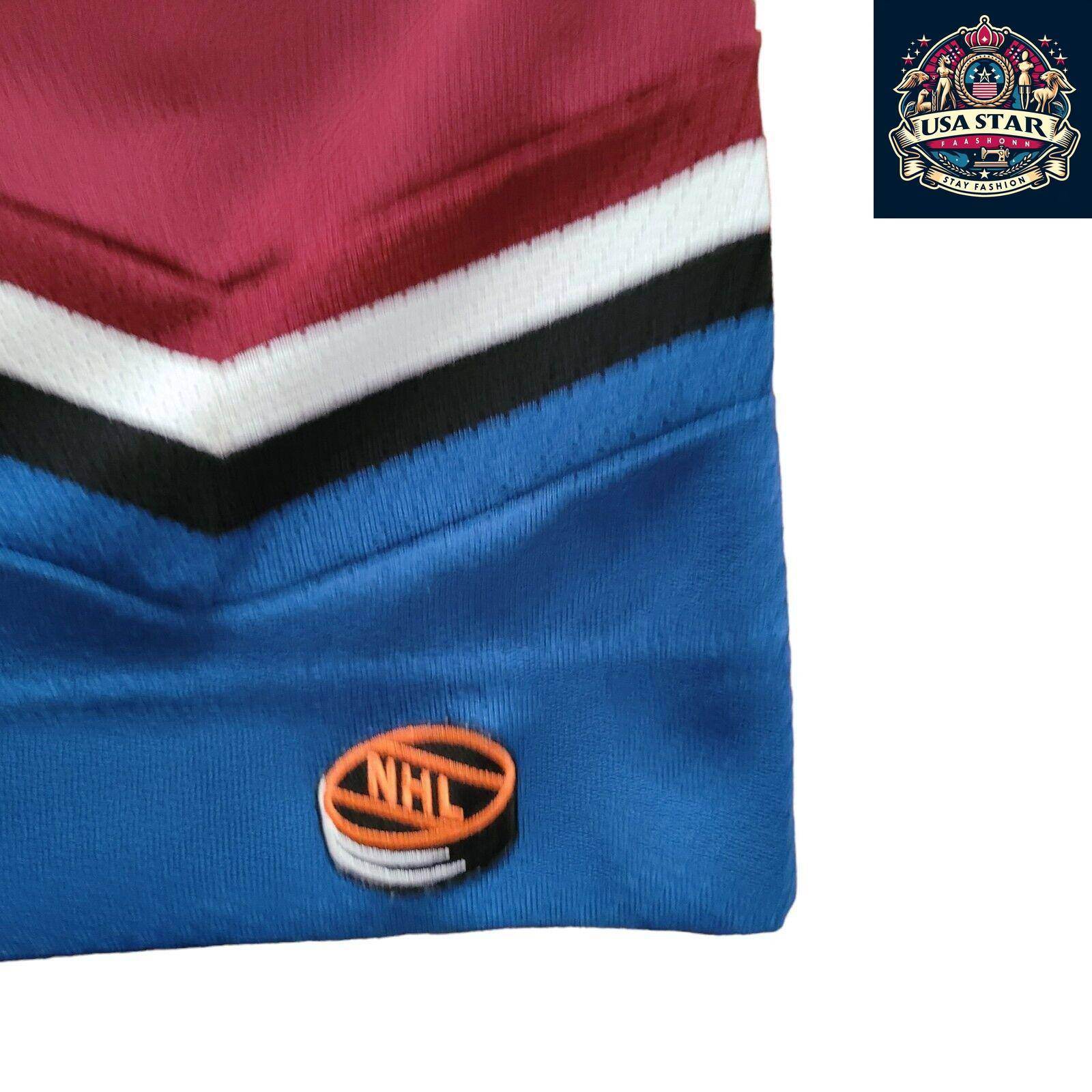 Colorado Avalanche Hockey Shirt - Vintage 90s Authentic Design for Youth L/XL - Made in Canada - USASTARFASHION