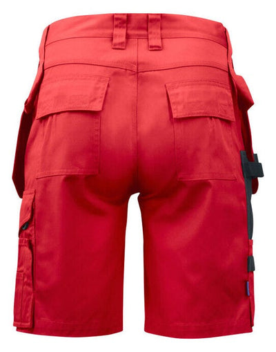 ProJob Workwear PJ645535 ProJob Prio Trade Holster Shorts - Red