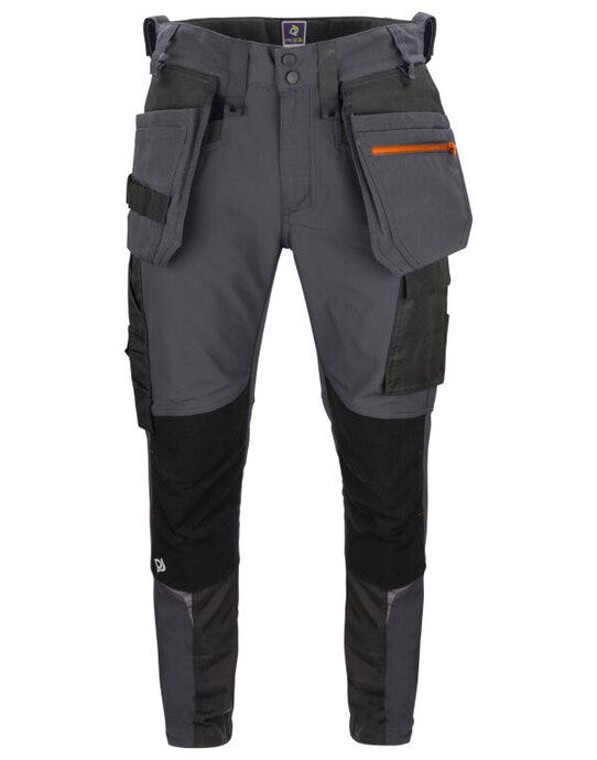 ProJob Workwear PJ645550 ProJob Kevlar Stretch Holster Trouser - Grey