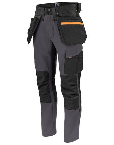 ProJob Workwear PJ645551 ProJob Premium Stretch Holster Trouser - Grey