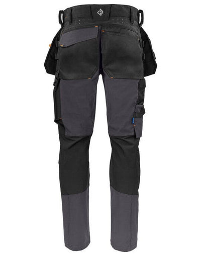 ProJob Workwear PJ645551 ProJob Premium Stretch Holster Trouser - Grey