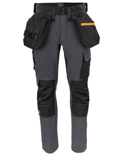 ProJob Workwear PJ645551 ProJob Premium Stretch Holster Trouser - Grey
