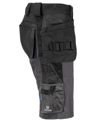 ProJob Workwear PJ645562 ProJob Stretch Holster Shorts - Grey