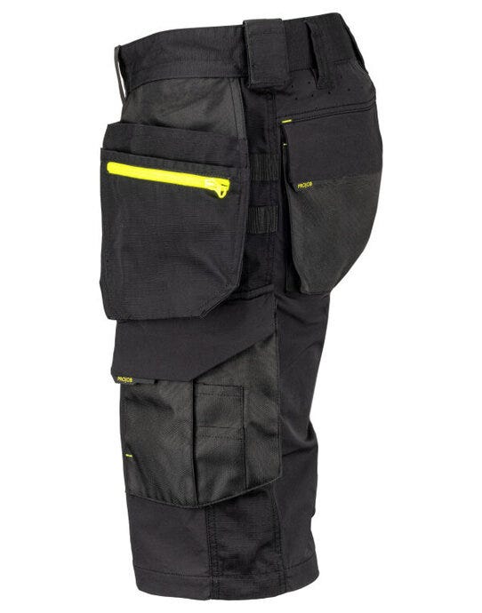 ProJob Workwear PJ645562 ProJob Stretch Holster Shorts - Black