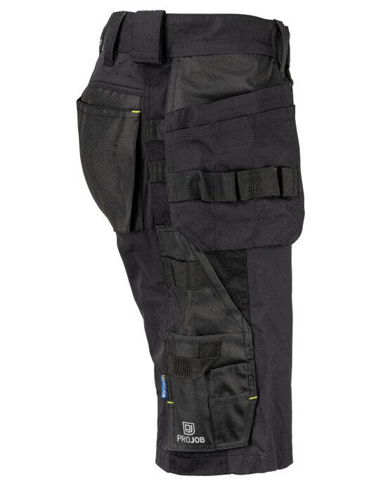 ProJob Workwear PJ645562 ProJob Stretch Holster Shorts - Black