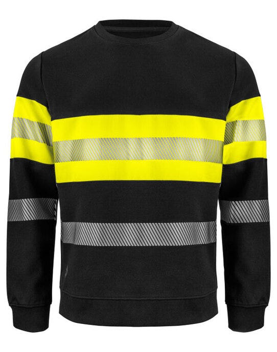 ProJob Workwear PJ646129 ProJob 6129 EN ISO 20471 Class 1 Sweat - Yellow/Black