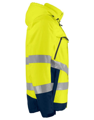 ProJob Workwear PJ646441 ProJob Prio 6441 Padded Class 3 Jacket - Yellow/Navy