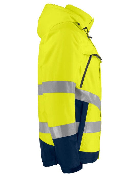 ProJob Workwear PJ646441 ProJob Prio 6441 Padded Class 3 Jacket - Yellow/Navy