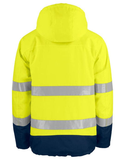 ProJob Workwear PJ646441 ProJob Prio 6441 Padded Class 3 Jacket - Yellow/Navy