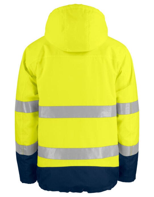 ProJob Workwear PJ646441 ProJob Prio 6441 Padded Class 3 Jacket - Yellow/Navy