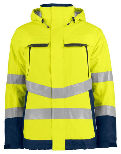 ProJob Workwear PJ646441 ProJob Prio 6441 Padded Class 3 Jacket - Yellow/Navy