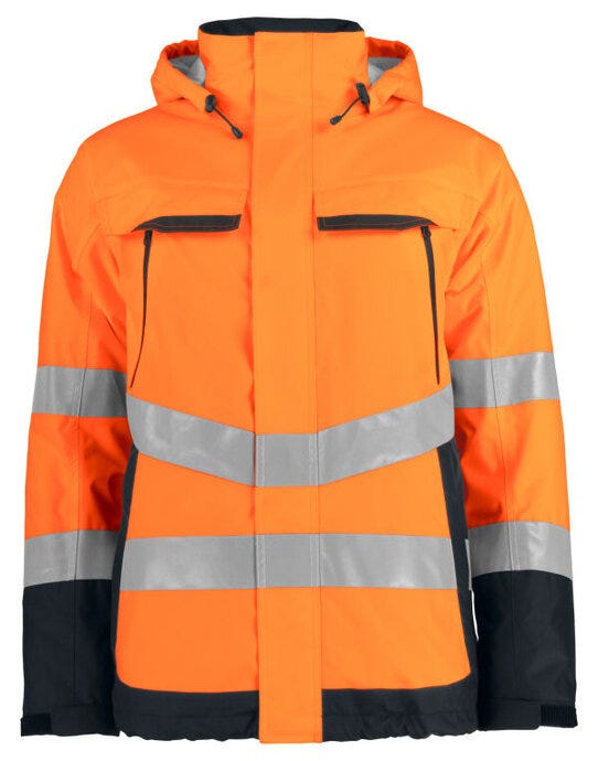 ProJob Workwear PJ646441 ProJob Prio 6441 Padded Class 3 Jacket - Orange/Black