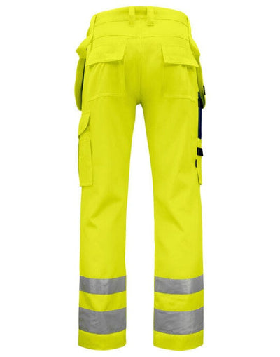 ProJob Workwear PJ646531 ProJob Hi Vis Holster Trouser - Yellow/Navy
