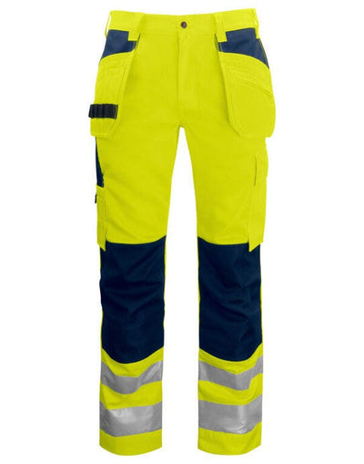 ProJob Workwear PJ646531 ProJob Hi Vis Holster Trouser - Yellow/Navy