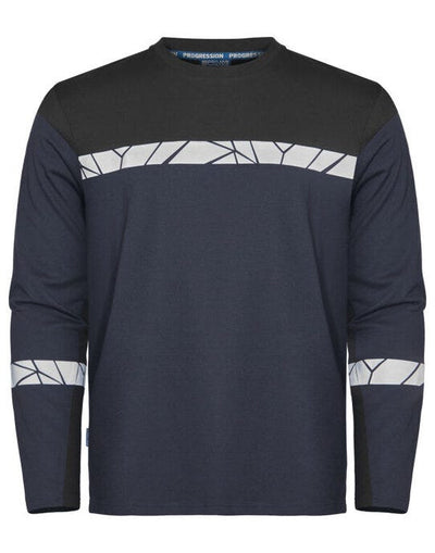 ProJob Workwear PJ647002 ProJob Progression 7002 LS T-Shirt - Navy/Black