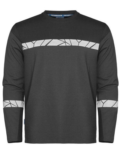 ProJob Workwear PJ647002 ProJob Progression 7002 LS T-Shirt - Grey/Black