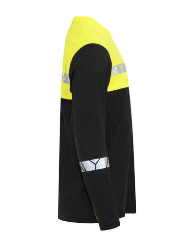 ProJob Workwear PJ647002 ProJob Progression 7002 LS T-Shirt - Black/Yellow