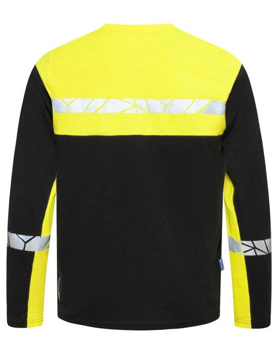 ProJob Workwear PJ647002 ProJob Progression 7002 LS T-Shirt - Black/Yellow