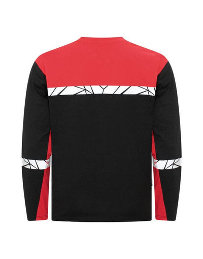 ProJob Workwear PJ647002 ProJob Progression 7002 LS T-Shirt - Black/Red