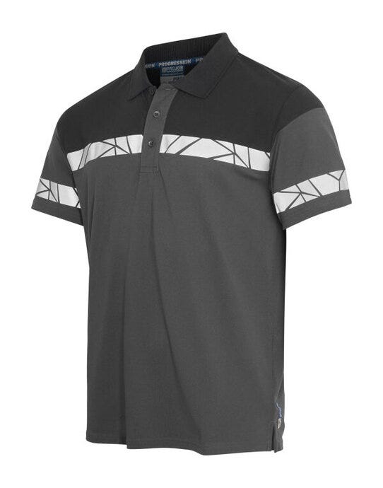 ProJob Workwear PJ647003 ProJob Progression 7003 Pique Polo - Grey/Black