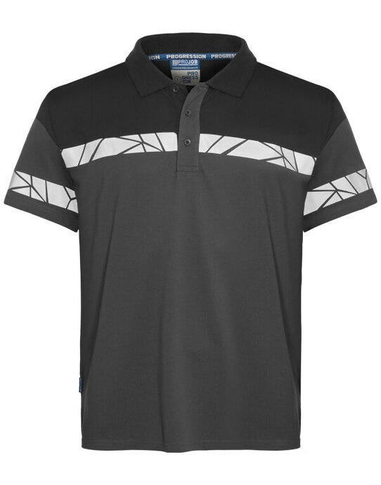 ProJob Workwear PJ647003 ProJob Progression 7003 Pique Polo - Grey/Black