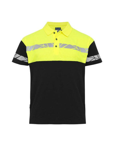 ProJob Workwear PJ647003 ProJob Progression 7003 Pique Polo - Black/Yellow