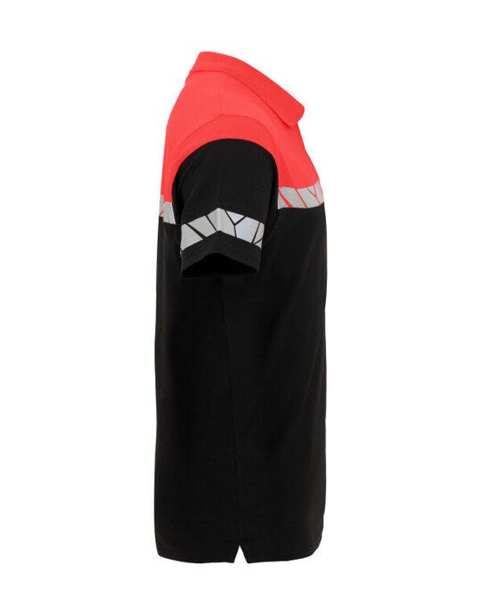 ProJob Workwear PJ647003 ProJob Progression 7003 Pique Polo - Black/Red