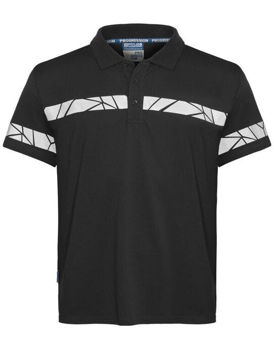ProJob Workwear PJ647003 ProJob Progression 7003 Pique Polo - Black/Black