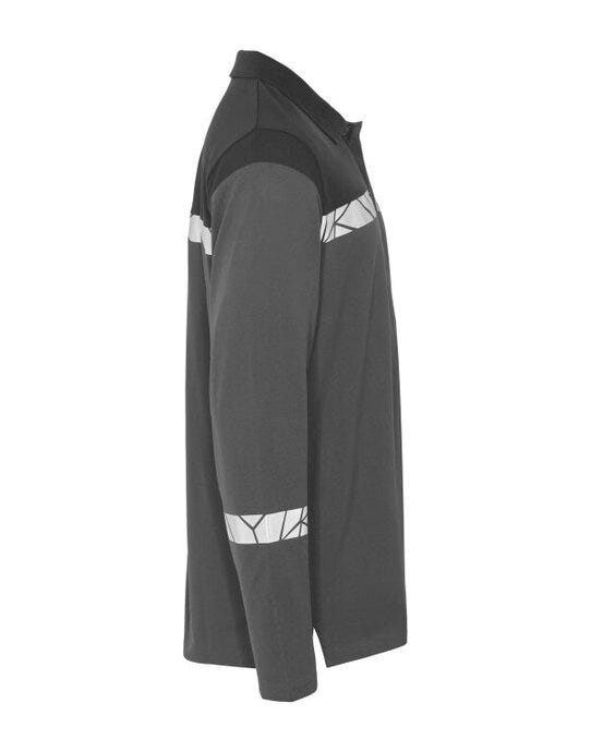 ProJob Workwear PJ647004 ProJob Progression 7004 LS Pique Polo - Grey/Black