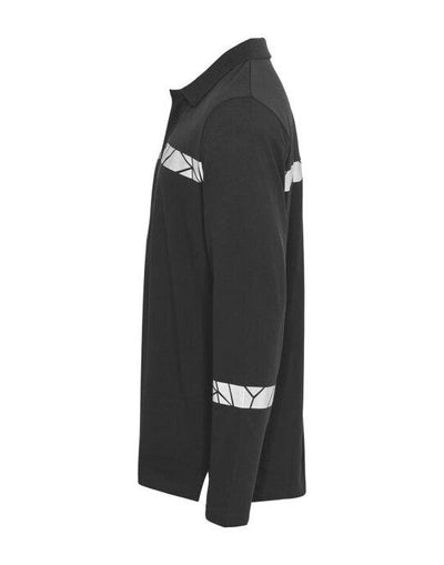 ProJob Workwear PJ647004 ProJob Progression 7004 LS Pique Polo - Black/Black