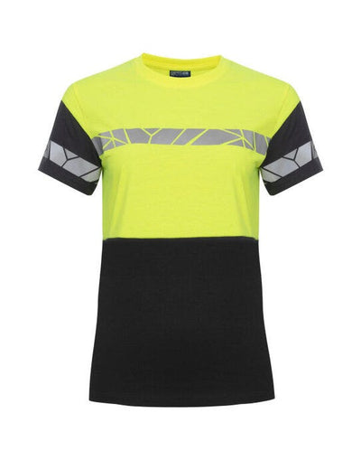 ProJob Workwear PJ647005 ProJob Progression 7005 Ladies T-Shirt - Black/Yellow