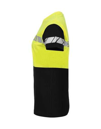 ProJob Workwear PJ647005 ProJob Progression 7005 Ladies T-Shirt - Black/Yellow