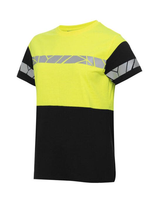 ProJob Workwear PJ647005 ProJob Progression 7005 Ladies T-Shirt - Black/Yellow