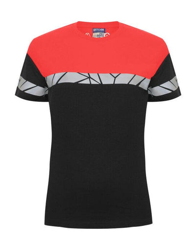 ProJob Workwear PJ647005 ProJob Progression 7005 Ladies T-Shirt - Black/Red