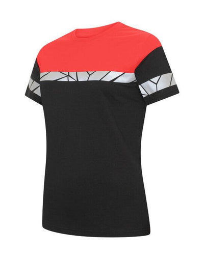 ProJob Workwear PJ647005 ProJob Progression 7005 Ladies T-Shirt - Black/Red
