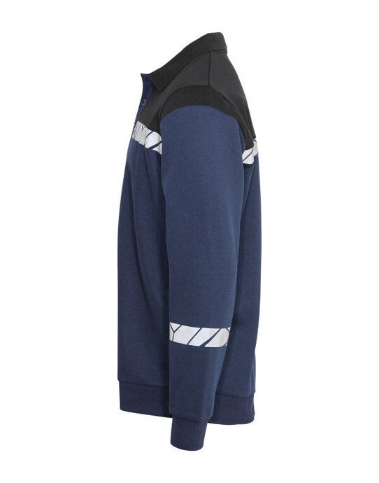 ProJob Workwear PJ647100 ProJob Progression 7100 LS Polo Sweat - Navy/Black
