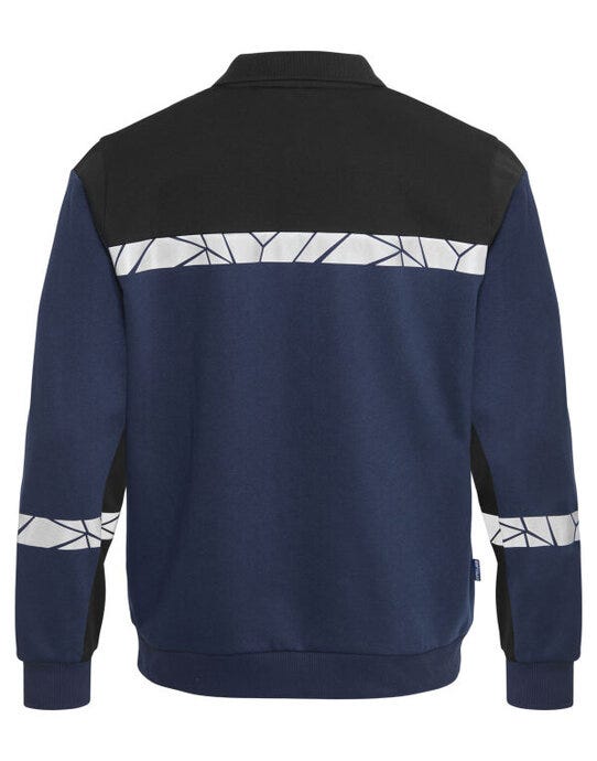 ProJob Workwear PJ647100 ProJob Progression 7100 LS Polo Sweat - Navy/Black