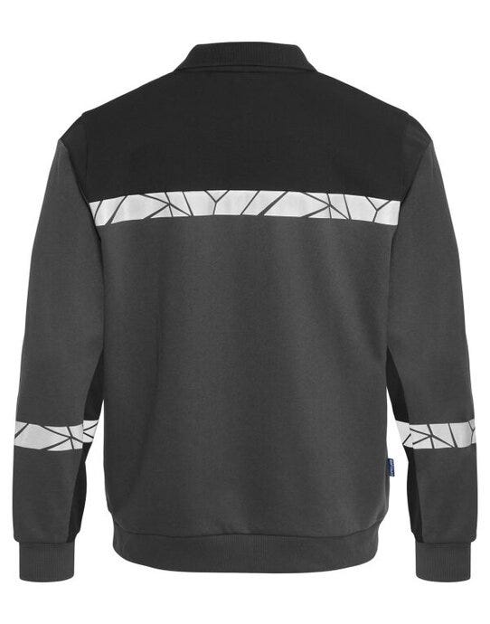 ProJob Workwear PJ647100 ProJob Progression 7100 LS Polo Sweat - Grey/Black