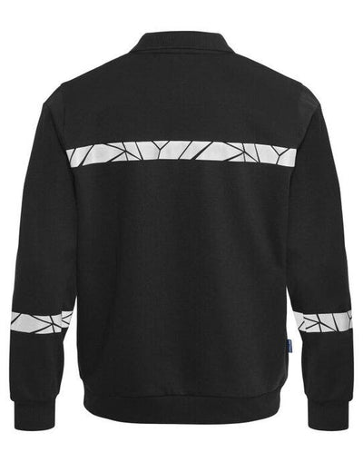ProJob Workwear PJ647100 ProJob Progression 7100 LS Polo Sweat - Black/Black