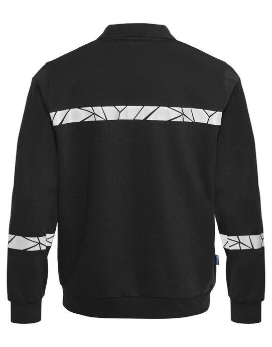 ProJob Workwear PJ647100 ProJob Progression 7100 LS Polo Sweat - Black/Black