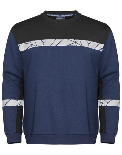 ProJob Workwear PJ647101 ProJob Progression 7101 Sweatshirt - Navy/Black