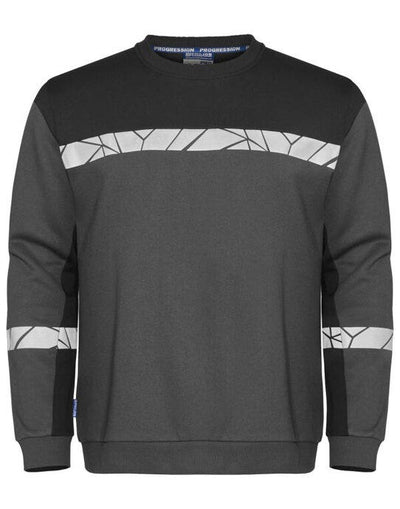 ProJob Workwear PJ647101 ProJob Progression 7101 Sweatshirt - Grey/Black